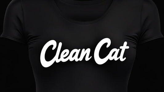Black " Clean Cat " Tee
